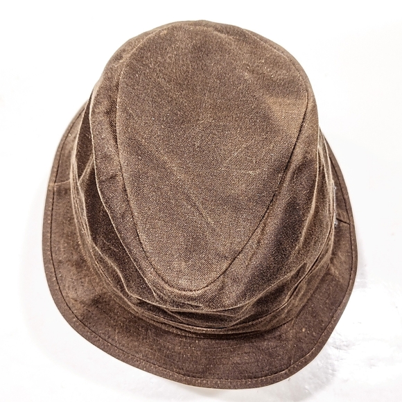 REI Co Op Waxed Cotton Brown Bucket Hat Fedora Size L/XL Cotton Lining Classic - Picture 5 of 11